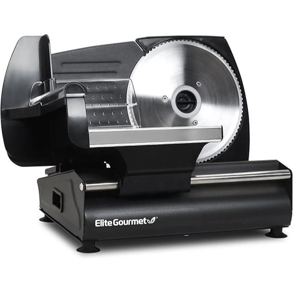 Elite Gourmet Electric Meat Slicer with Removable Blade