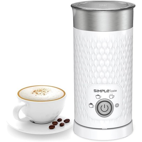 SIMPLETASTE 4-in-1 Electric Milk Frother and Warmer