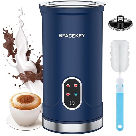 Spacekey 4-in-1 Electric Milk Frother with Temperature Control