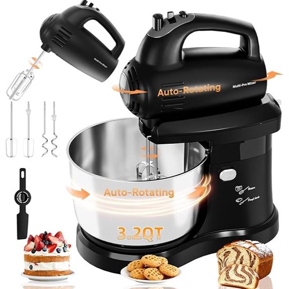 Electric Stand Mixer with 3.2 QT Bowl and Beaters