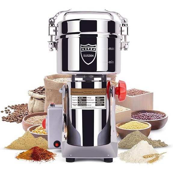 Goldtouch 750g Electric Stainless Steel Grain Grinder