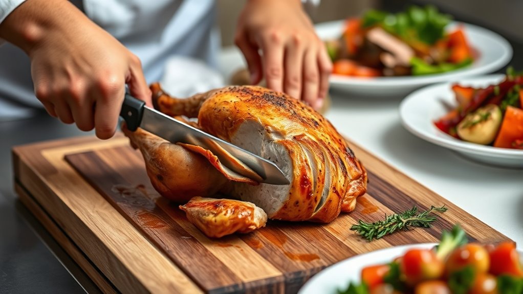 elegant poultry platter presentation