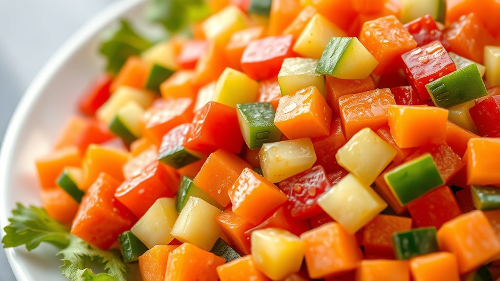 elevate dishes with brunoise