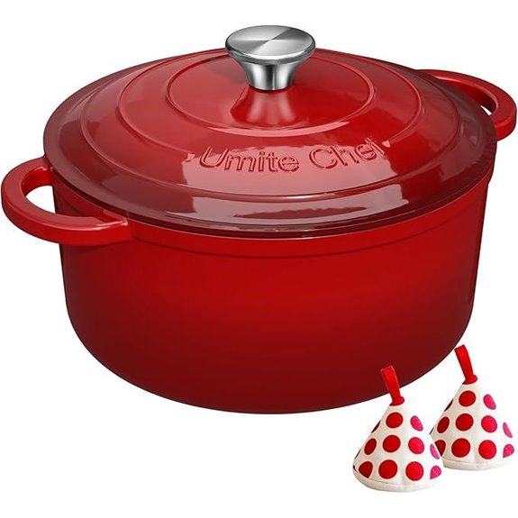 Umite Chef 5QT Enameled Cast Iron Dutch Oven