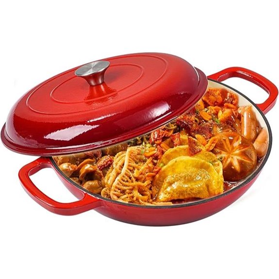 Vivicreate 3.5QT Enamel Cast Iron Dutch Oven