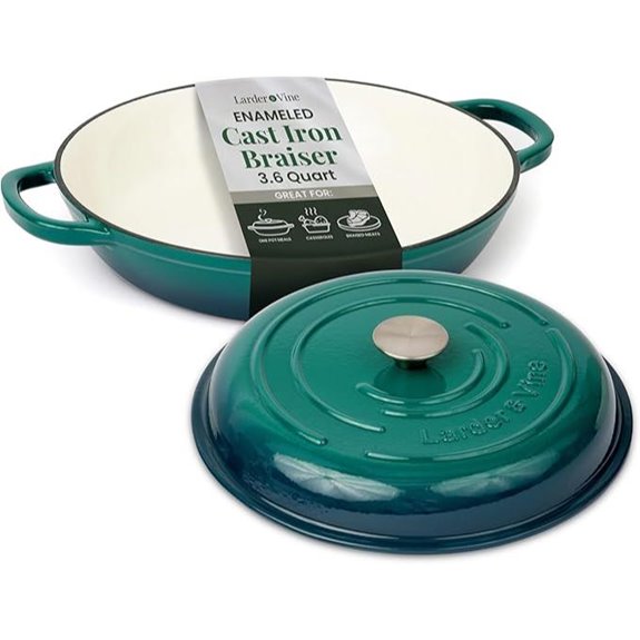 Larder & Vine Enameled Cast Iron Braiser