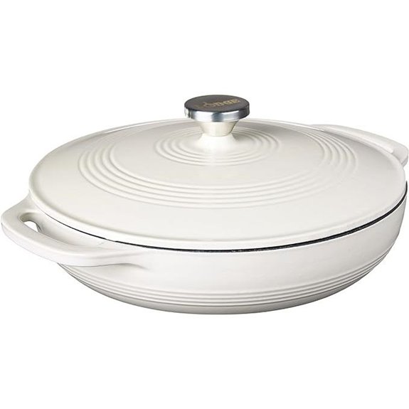 Lodge 3.6 Qt Enameled Cast Iron Oval Casserole
