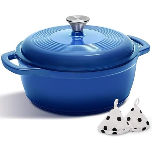 AIVIKI 5QT Enameled Cast Iron Dutch Oven