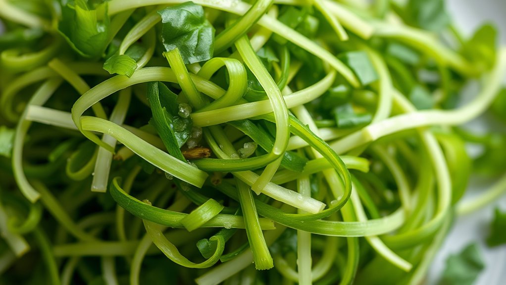 enhance dishes with chiffonade