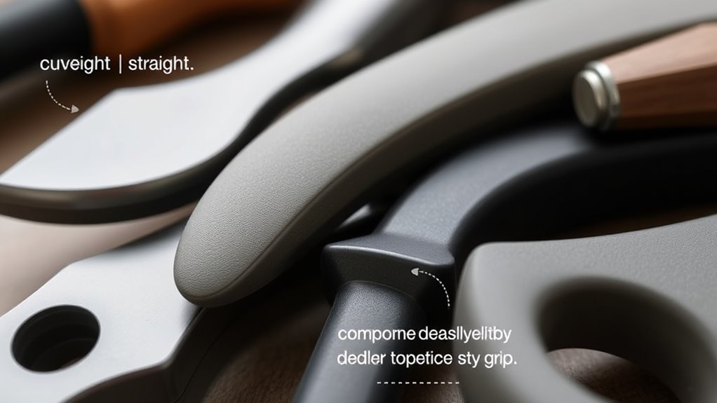 ergonomic handles promote comfort
