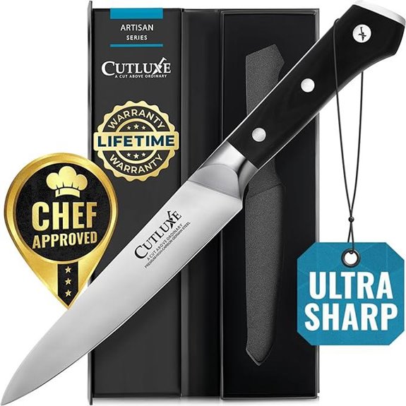 Cutluxe 5.5 Paring Kitchen Knife with Ergonomic Handle