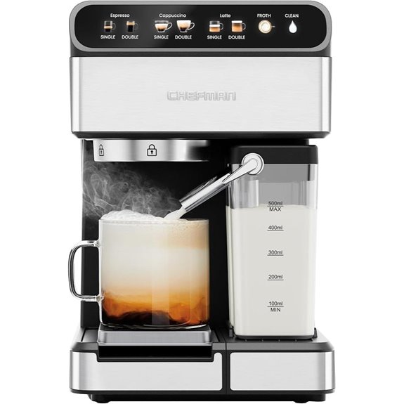 Chefman CaféMaster Pro Espresso Machine with Milk Frother