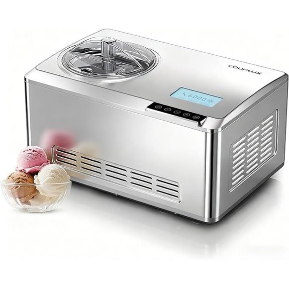 Fast Freezing 2.1QT Stainless Steel Ice Cream Maker