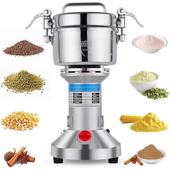 High-Speed Stainless Steel Grain & Spice Grinder