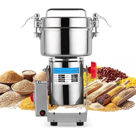 High-Speed Electric Grain Mill with Swing Grinding