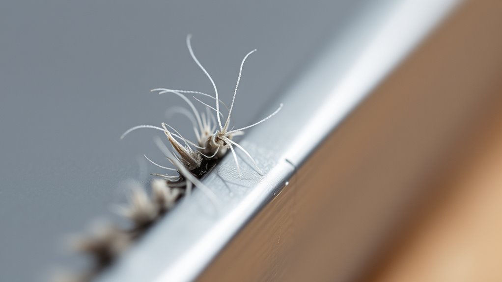 feel for tiny surface burrs