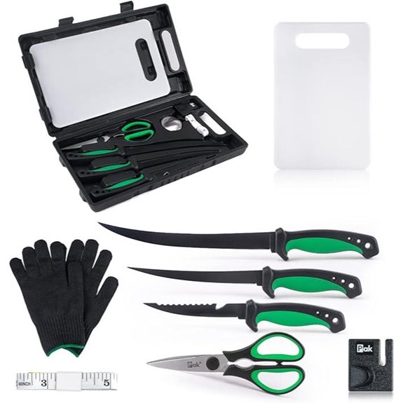 Pak 11-Piece Fish Fillet Knife & Cleaning Kit