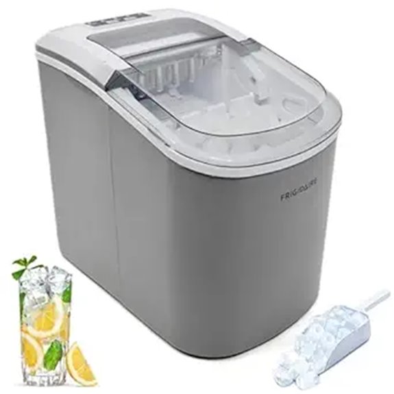 FRIGIDAIRE EFIC189-Silver Compact Ice Maker 26 lb per Day Silver
