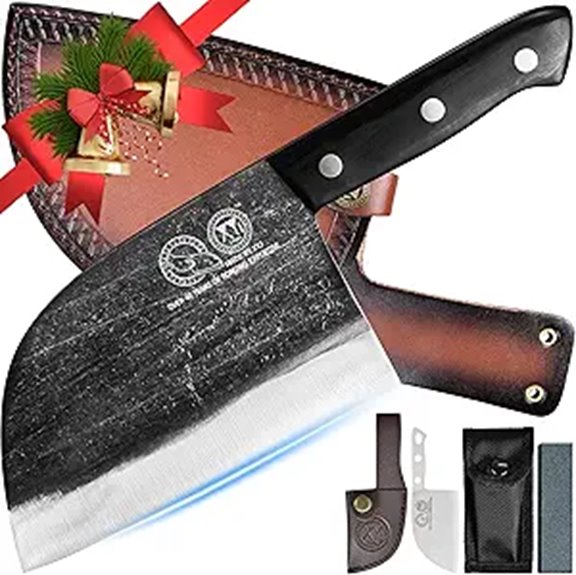 XYJ 6.7 Full Tang Chef Knife with Leather Sheath