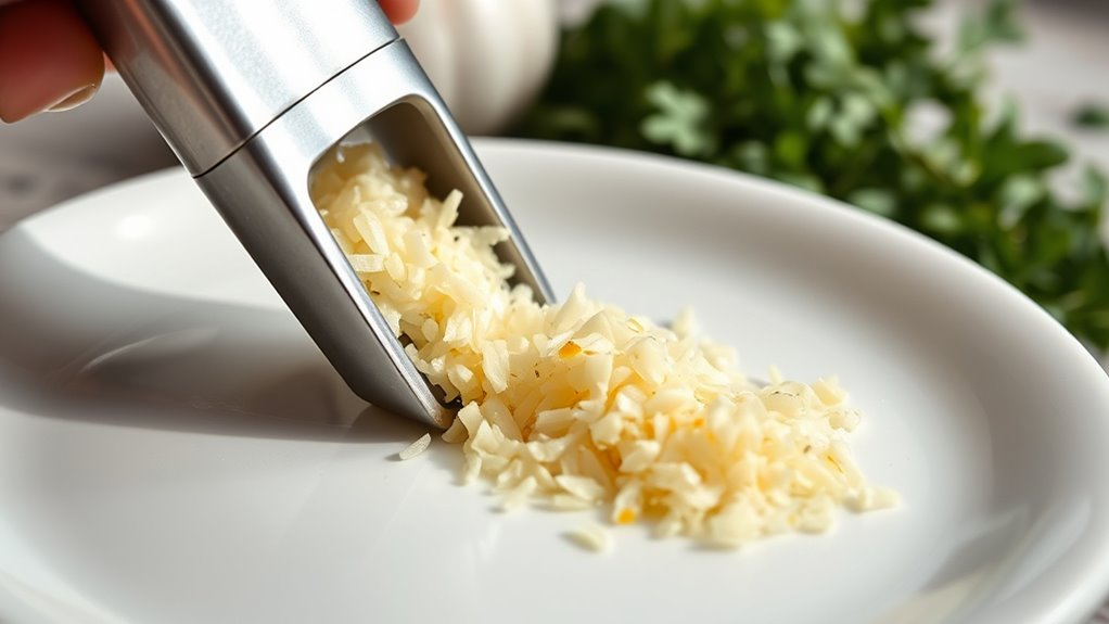 gentle garlic mincing preserves flavor