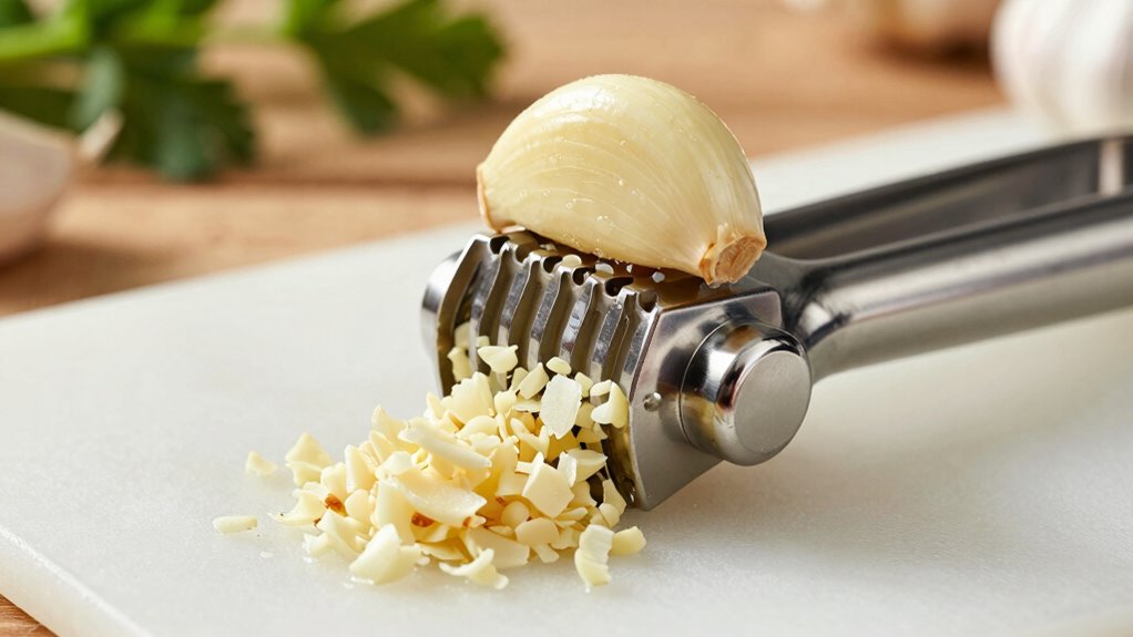 gentle garlic mincing technique