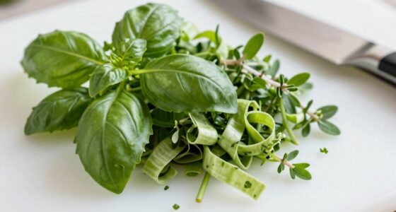 gentle herb slicing method