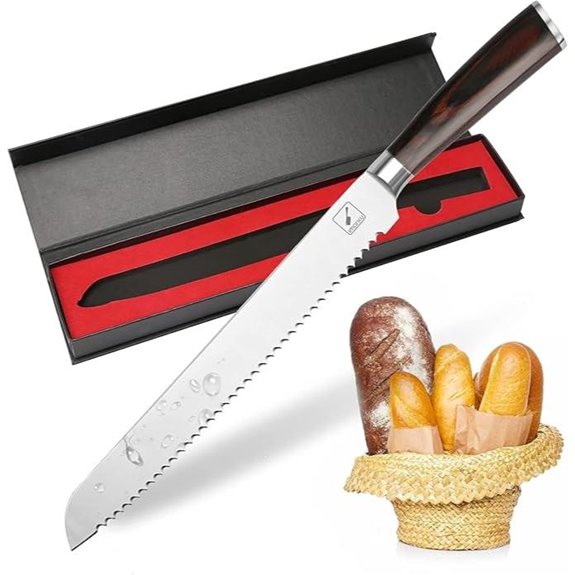 imarku 10-Inch German Bread Slicing Knife