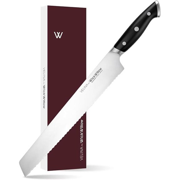 Velina 10” German Steel Bread Knife