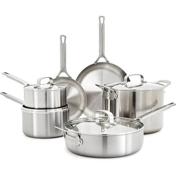 GreenPan x Bobby Flay 10-Piece Stainless Steel Cookware Set