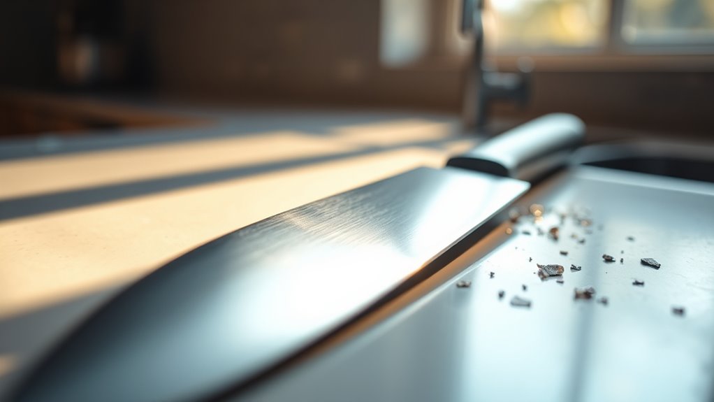 handle knives safely carefully