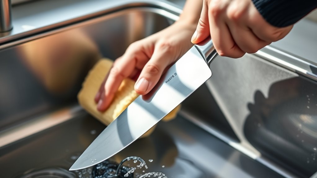 handle knives safely properly