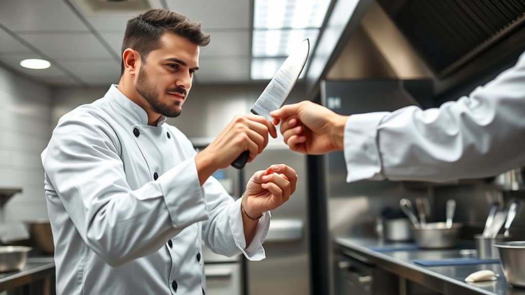 handle knives with care