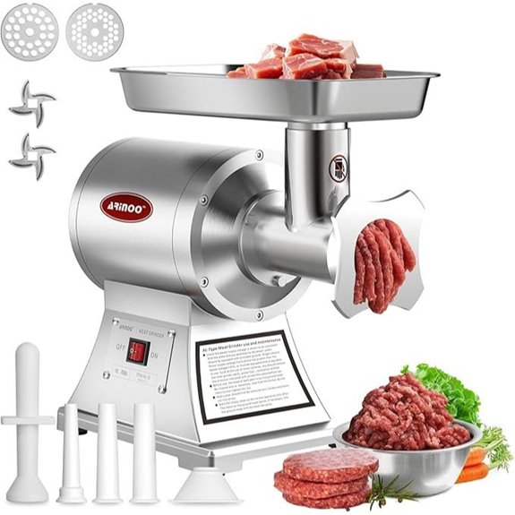 Commercial Meat Grinder #12 with Blades & Pusher
