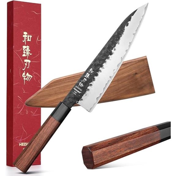 HEZHEN 8.5 High Carbon Chef Knife with Sheath