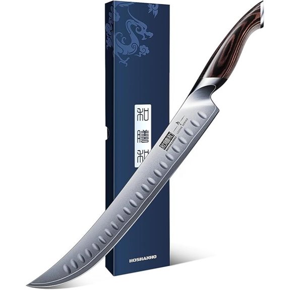 HOSHANHO 12-Inch High Carbon Steel Carving Knife