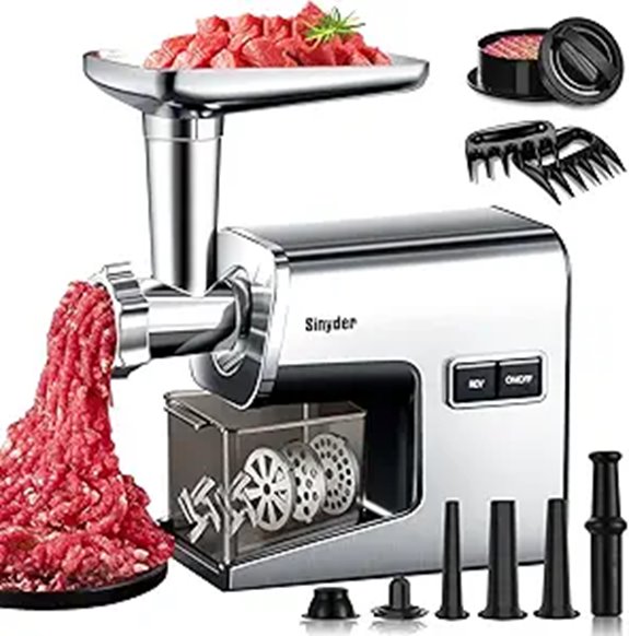 Electric Meat Grinder with Accessories for Home Use