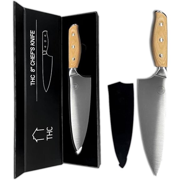 HomeFlow 8 Chef Knife with Pakkawood Handle