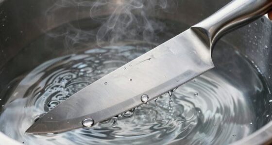 hot water damages knives