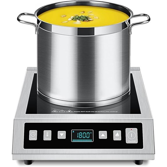 AMZCHEF Induction Cooktop with Timer and LCD Screen