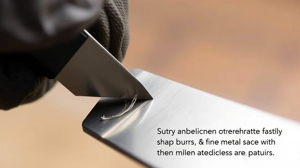 inspect blade edges carefully