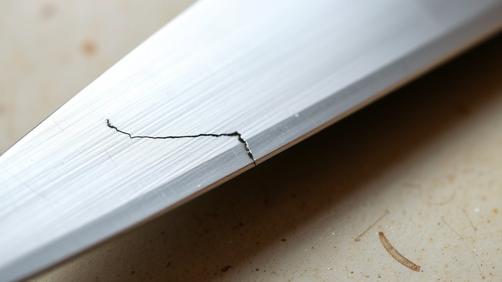 inspect cracks replace immediately