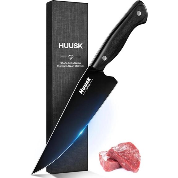 Huusk Japanese Chef Knife 8in Stainless All-Purpose
