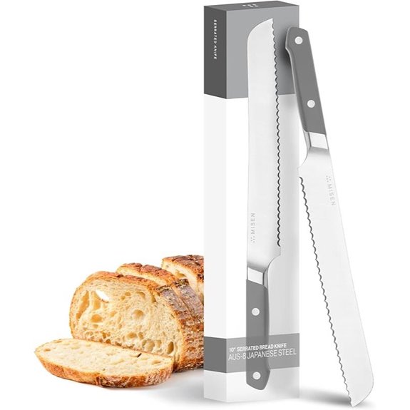 Misen Serrated Bread Knife 10 Japanese AUS8 Steel