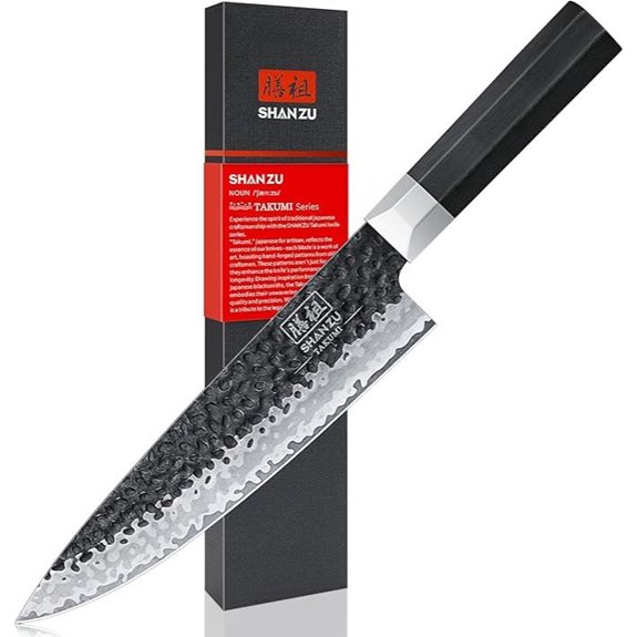 SHAN ZU 8-Inch Japanese Chef Knife with G10 Handle