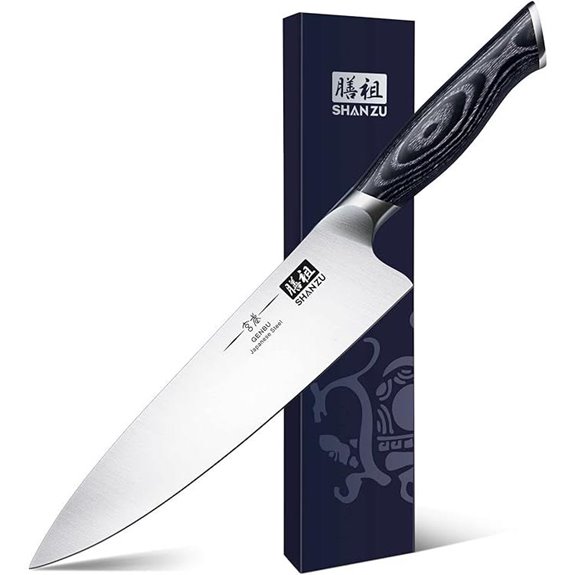 SHAN ZU 8-Inch Japanese Chef Knife with Ergonomic Handle