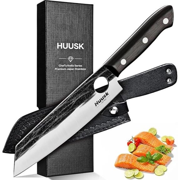 Huusk Kiritsuke Japanese Chef Knife with Full Tang