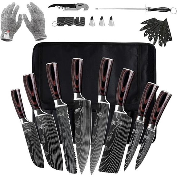 FULLHI 14pcs Japanese Chef Knife Set