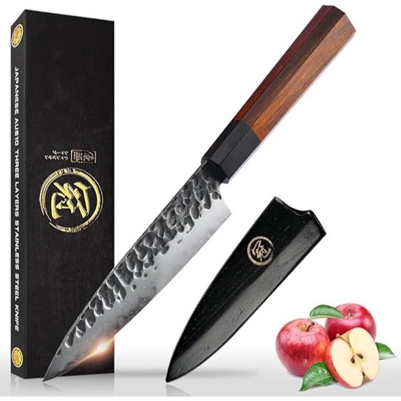 Japanese Forged Paring Knife with Rosewood Handle