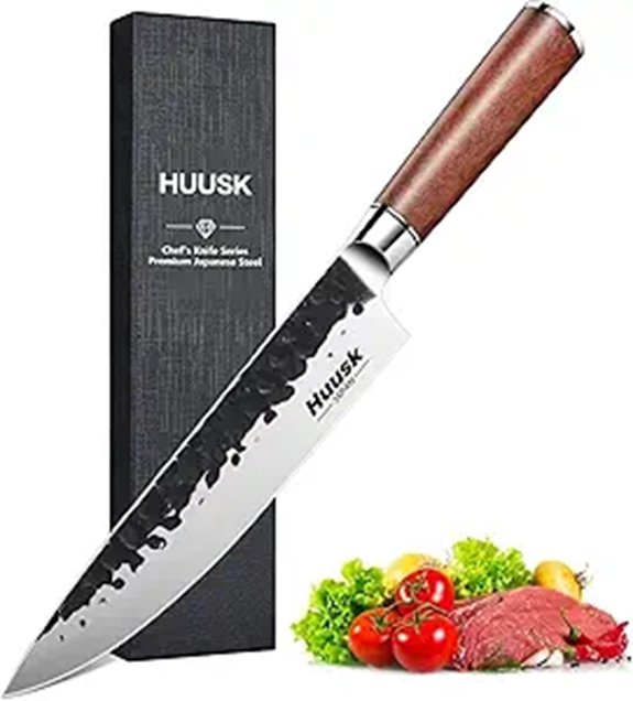 Huusk Japanese 8-Inch Gyuto Chef Knife with Gift Box