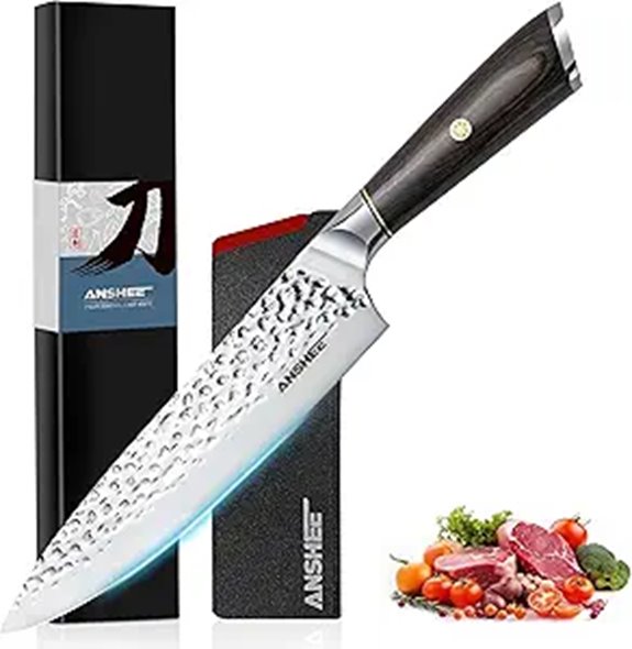 Anshee 8” Japanese Gyuto Chef Knife with Sheath